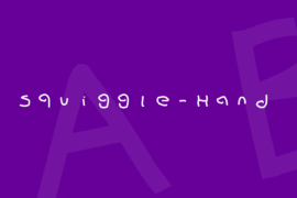 Squiggle-Hand Font