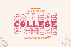 Stacked College Font