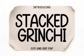 Stacked grinchi Font