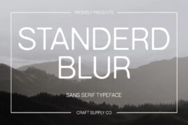 Standerd Blur Demo Font