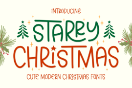 Starry Christmas Font