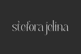 Stefora Jelina Demo Font