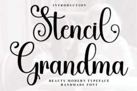 Stencil Grandma Font