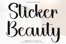 Sticker Beauty Font