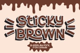 StickyBrown Font