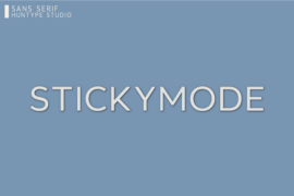 Stickymode DEMO Font