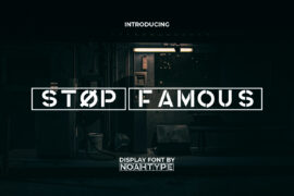 Stop Famous Demo Font