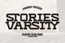 Stories Varsity Font