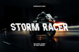 Storm Racer Demo Font