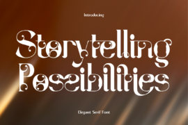 Storytelling Possibilities Demo Font