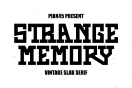 Strange Memory Font