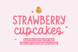 Strawberry Cupcakes Script Font