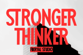 Stronger Thinker Font Family