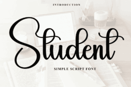 Student School Font