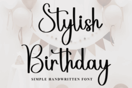 Stylish Birthday Font