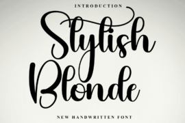 Stylish Blonde Font