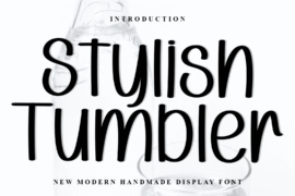 Stylish Tumbler Font