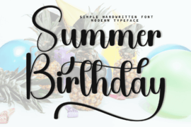 Summer Birthday Font