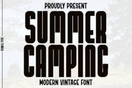 Summer Camping Font