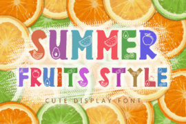 Summer Fruits Style Demo Font