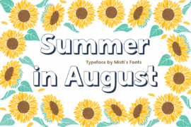 Summer in August Font