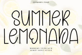 Summer Lemonada Font