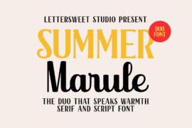 Summer Marule Script Demo Font