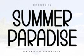 SUMMER PARADISE Font