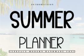 Summer Planner Font
