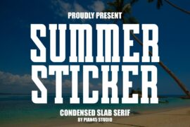 Summer Sticker Font