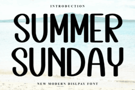 Summer Sunday Font