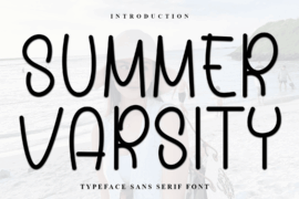 Summer Varsity Font