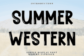 Summer Western Font