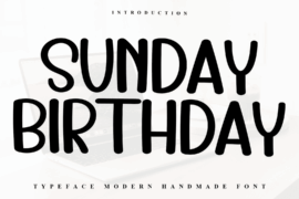 Sunday Birthday Font
