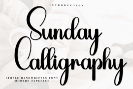 Sunday Calligraphy Font