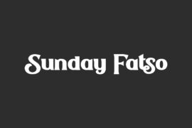 Sunday Fatso Demo Font