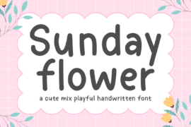 Sunday Flower Font