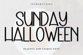 Sunday Halloween Font