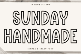 Sunday Handmade Font