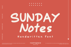 Sunday Notes Font Family