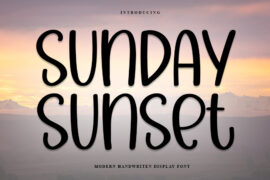 Sunday Sunset Font