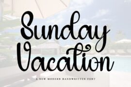 Sunday Vacation Font