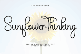 Sunflower Thinking Font