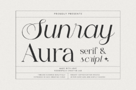Sunray Aura Font Family