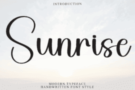 Sunrise Daylight Font