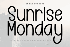 Sunrise Monday Font