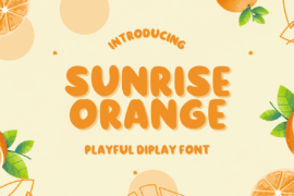 Sunrise Orange Font