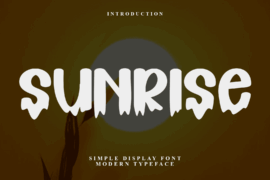 Sunrise Sunset Font