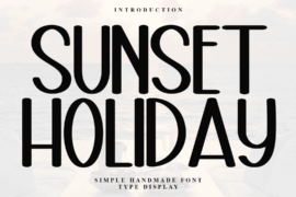 Sunset Holiday Font