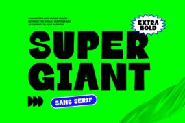 SUPER GIANT Font